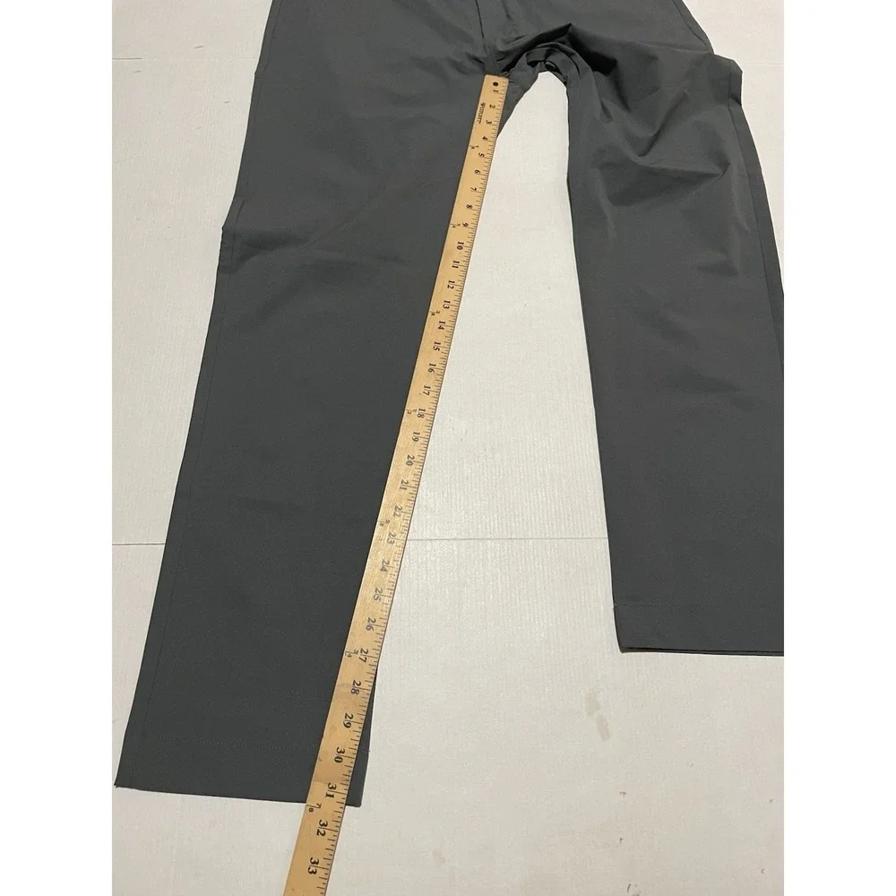 J.Crew Flex Tech Pants Mens 36 X 32 Slim Straight Gray Moisture Wicking NEW